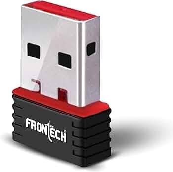 Frontech 150Mbps USB WiFi Dongle | Wireless Adapter for Desktop and Laptop | Supports 802.11 b/g/n and Advanced WPA/WPA2 Security Encryption (0843)