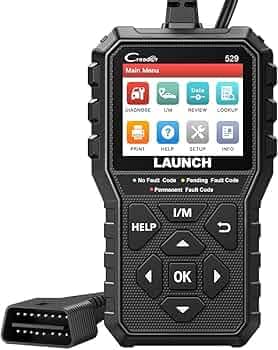 Launch Tech USA OBD2 Scanner CR529 Vehicle Code Reader Check Engine Light, Pass Emission Test Car Diagnostic Scanners Scan Tool with Full OBDII Functions DTC Lookup, Upgrade Version of 319