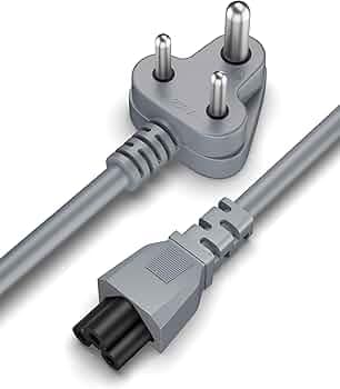 FEDUS 1.8 Meter Long TPR (Thermoplastic Rubber) Laptop Power Cord, 2500 Watt 3 Pin IEC C5 Charger Adapter Cable Wire AC Lead for Asus/Dell/HP/Lenovo/ASUS/Acer/Samsung/Compaq & All Gaming laptops