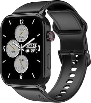 Noise Icon 5 Smartwatch with AI Watch Faces & AI Search, 1.95” AMOLED Display, 10 Days Battery, Bluetooth Calling, 100+ Sports Modes, IP68 (Jet Black)