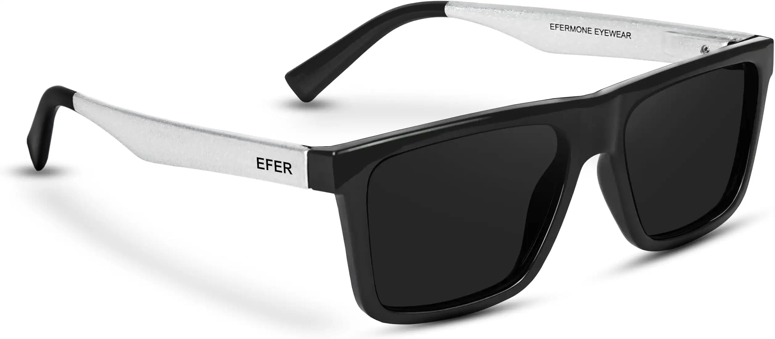 EFERMONE® Designer Sunglasses For Men Stylish with Polarized Lens in a Bold Square Design for Men and Women | 100% UV Protection Outdoor Travelling Sports | Crisp And Clear Vision