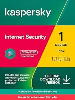 Kaspersky | Internet Security | 1 Device | 1 Year | Win Assured Gift With Every Purchase (Valid Till 30Th Nov 2023) | Email Delivery In 1 Hour