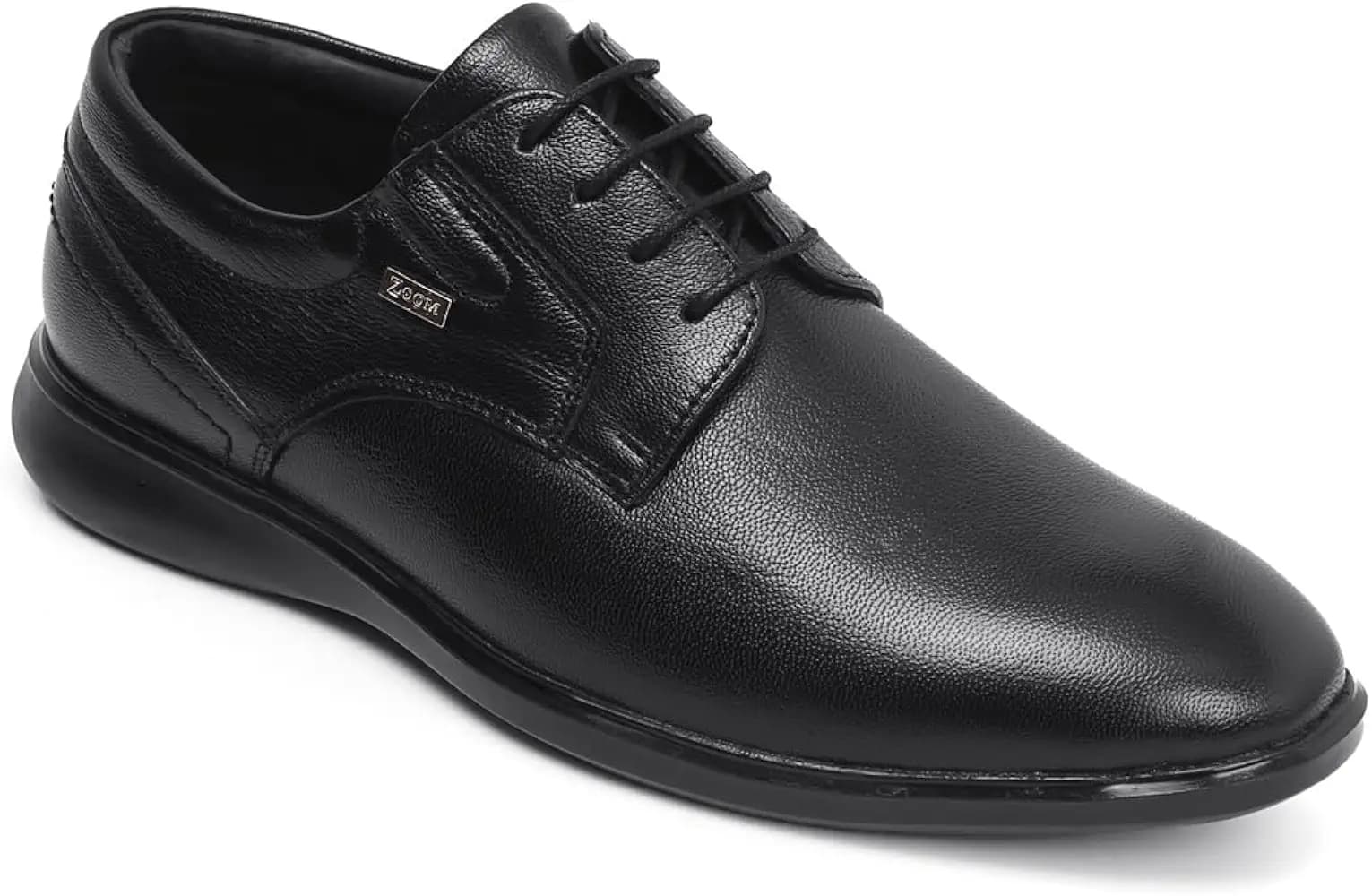 Zoom Shoes Men's Genuine Tinted Leather Formal Derby Lace Up Shoes ZAR-1192 for Office | Lightweight, Flexible, Super-gripping Shoes with Softest Memory Cushion Insole