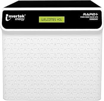 Rapid +3500/24V |Pure Sine Wave UPS 3200 VA |Support 2 Battery Inverter for Home,Office,Shops| |Fast Charging |LCD Display |Automatic Bypass |24X7 MCB Protection - FBM