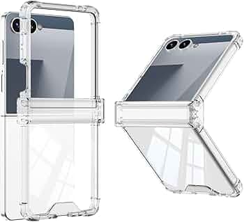 Kapa Clear Airbag with Hinge Protection Back Case for Samsung Galaxy Flip7 / Z Flip 7 | Transparent Shockproof Slim Hard Protective Cover (Clear)