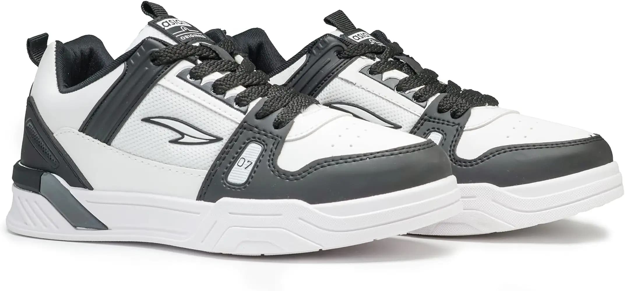 ASIAN Men CHICAGO-01 Stylish Casual Mid Top Sneakers and Trendy Shoes with Laces for Men & Boys | Perfect for Wearing to Outings, and Comfortable All-Day Use, Stylish and Durable