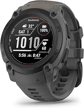 Garmin Instinct® E 40mm, Rugged Outdoor GPS Smartwatch, 24/7 Health Monitoring, Wrist-Based Heart Rate, Up to 16 Days of Battery Life, Charcoal