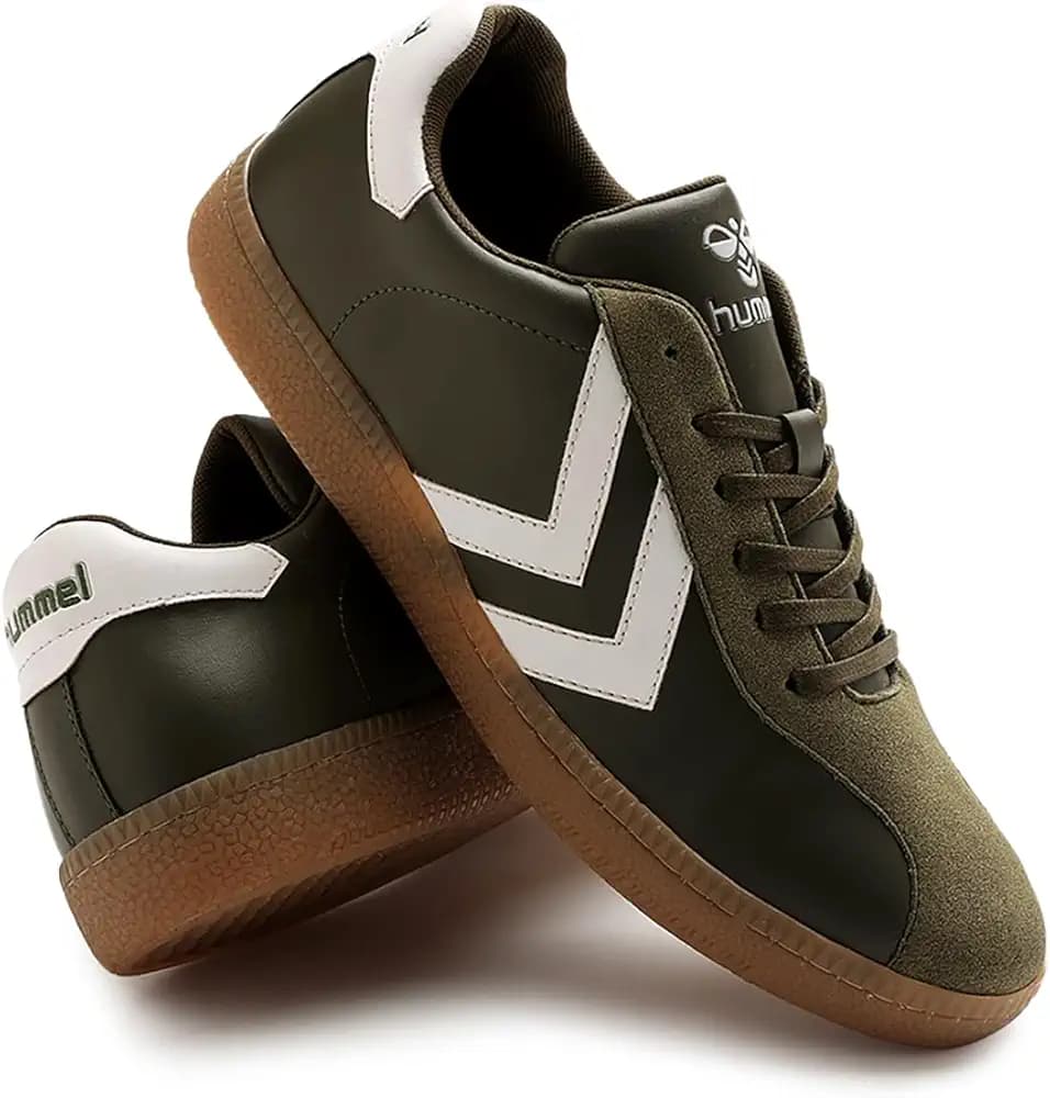 hummel Classic Triumph Casual Suede Sneaker for Men Lightweight with Synthetic Suede Enhanced Comfort Cushioned Insole and Slip-Resistance Work and Play Business Casual Shoes