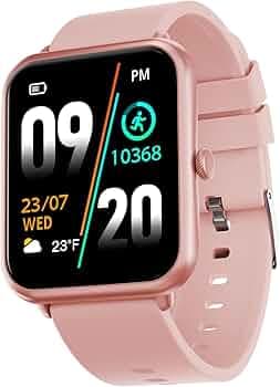 Fire-Boltt Ninja Call Pro Bluetooth Calling Smart Watch, 1.69″ HD Display, Dual Chip,AI Voice Assistant, 120+ Sports Modes, SpO2 & Heart Rate Monitor, Fitness Tracker Smartwatch for Men & Women - Pink