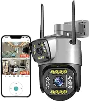 MacCam 3MP WiFi Light Bulb Camera for Home Indoor | 360° View | Full HD | Color Night Vision | Motion Detection | Two Way (Dual Lens PTZ)