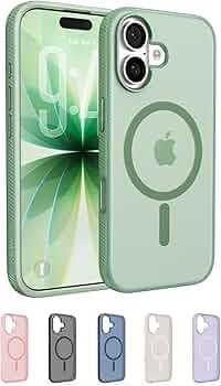 Belkin Case for iPhone 17 MagSafe Compatible - SheerForce Magnetic Phone Cover - Slim, Shockproof, Anti-Yellowing, Drop Protection - Sage