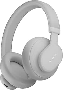 HAMMER Bash Max Over The Ear Wireless Bluetooth Headphones with Mic, Touch Control, Deep Bass, Upto 40 Hours Playtime, Bluetooth 5.3, Workout/Travel (Cool Grey)