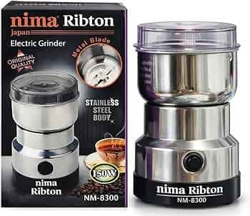 Nima Stainless Steel Multifunctional Electric Grinder & Coffee Maker, Mini Spice and Masala Grinder for Coffee Beans, Nuts and Grains, Durable Household Grinder for Home Kitchen