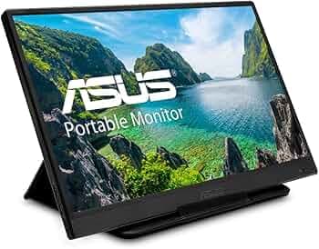 ASUS ZenScreen 15.6 Inch LCD Portable Monitor (MB165B) - HD (1366 x 768), Narrow Bezel, USB-Powered, Tripod Mountable, Anti-Glare Surface, Protective Sleeve