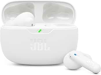JBL Wave Beam 2 Ear Buds Wireless BluetoothV5.3, Active Noise Cancellation Earbuds,Multi Connect, App for Customized Extra Bass Eq, Relax Mode,Speed Charge, 40H Playback, Fast Pair,4 Mics,IP54(White)