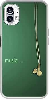 Headphone Music Design Printed Silicon Soft TPU Back Case Cover for Nothing Phone (1) 5G
