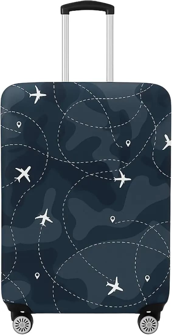Printed Travel Luggage Cover for Suitcase - Stretchable & Scratchproof Trolley Bag Protector