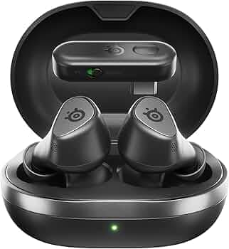 SteelSeries Arctis GameBuds for Xbox - Wireless In-Ear Gaming Headphones - 2.4GHz + BT 5.3 - ANC/Transparency Mode - Water Resistant IP55 - 40H Battery - Wireless Charging - Xbox, PS5, PC, Switch 2