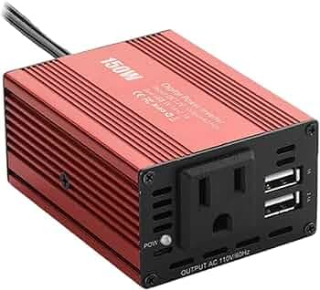 12V to 110V Converter Power Inverter Dual USB Output for Consoles TV Laptop|Consumer Electronics | Vehicle Electronics & GPS |Power Inverters|1 x 150W Car Power Inverter (US Plug)