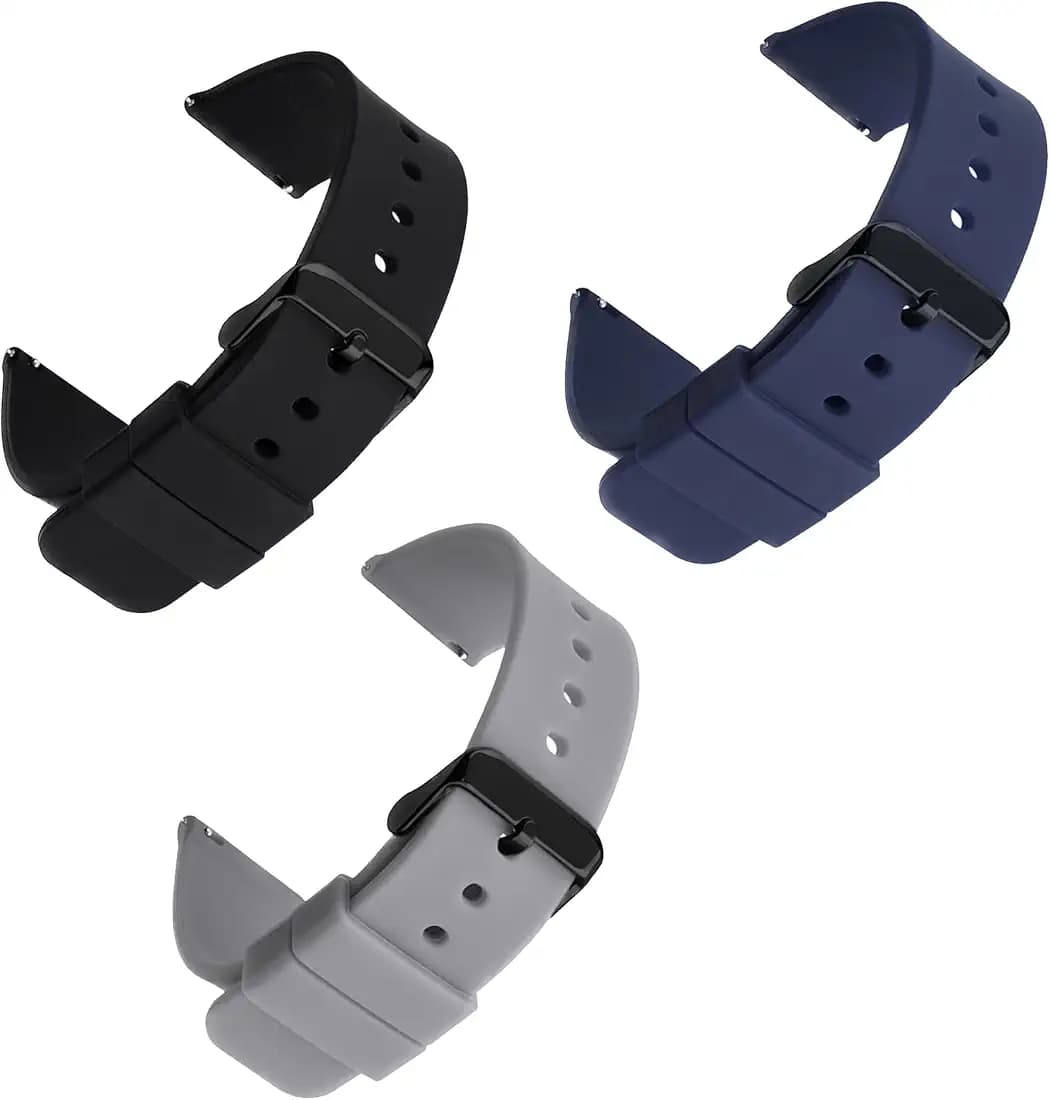 Soft Silicone Strap Replacement Band for Apple || Realme || Boat || Noise || Fireboltt || Amazfit || Samsung || Oneplus Smart Watch Straps
