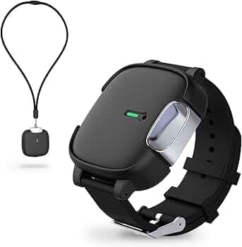 élixir ATMOS 3-in-1 Wearable & Portable Air Purifier with Patented HyperRelease Anion Tech | Removes 99.9% Pollutants in 30min — PM, Virus, Bacteria | Filterless | Developed at IIT-BHU (Obsidian Noir)