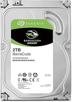 Seagate Barracuda ST2000DM008 2 TB 3.5" Internal Hard Drive - SATA