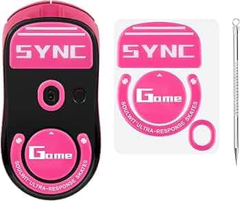 SOULWIT Glass Mouse Skates for Logitech G PRO X Superlight (Gen 1.0) Wireless Gaming Mouse (Do Not Fit GPro X Superlight 2/2C/2DEX/2SE) - Pink