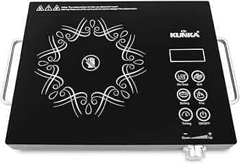 KUNKA Infrared Cooktop | Electric Induction Cooker with Touch Control, Timer & Temperature Settings | Portable Single Burner Hot Plate for Kitchen | Black Powerful 2200 Watt Heating