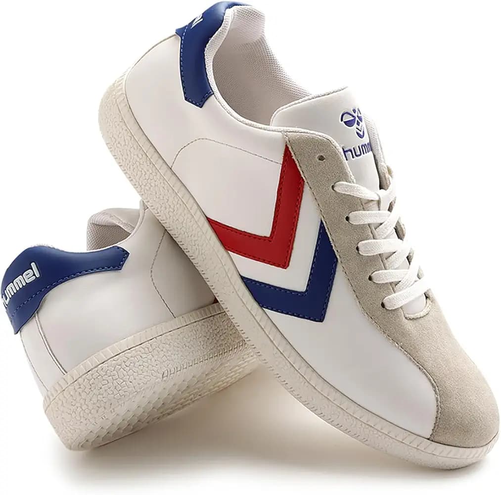 hummel Classic Triumph Casual Suede Sneaker for Men Lightweight with Synthetic Suede Enhanced Comfort Cushioned Insole and Slip-Resistance Work and Play Business Casual Shoes