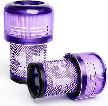 2 PACK Filter Replacement for Dyson V12 Detect Slim Cordless Vacuum and V12 Slim Vacuums, Compare to Part 971517-02