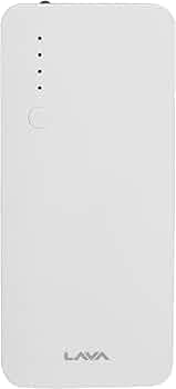 Lava 10000 mAh Power Bank w (Lithium-ion) (White)