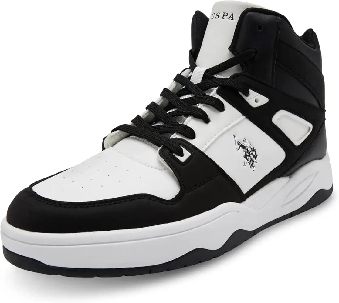 USPA U.S. Polo Assn Men|Bruce|Black Stylish Casual Sneaker Shoes for Man