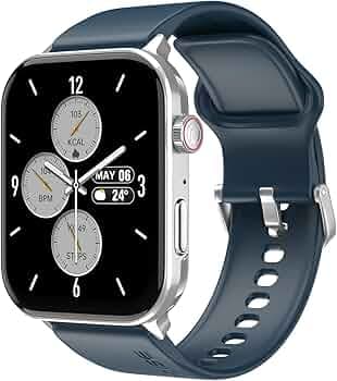 Noise Icon 5 Smartwatch with AI Watch Faces & AI Search, 1.95” AMOLED Display, 10 Days Battery, Bluetooth Calling, 100+ Sports Modes, IP68 (Space Blue)