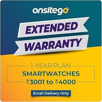 Onsitego 1 Year Extended Warranty for Smartwatches from Rs. 3001-4000 (Email Delivery - No Physical Kit)