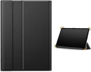 Shockproof Folio Flip Cover Magnetic Lock PU Leather Case Smart Shell Stand Flip Cover for Apple iPad Air 2 - Black