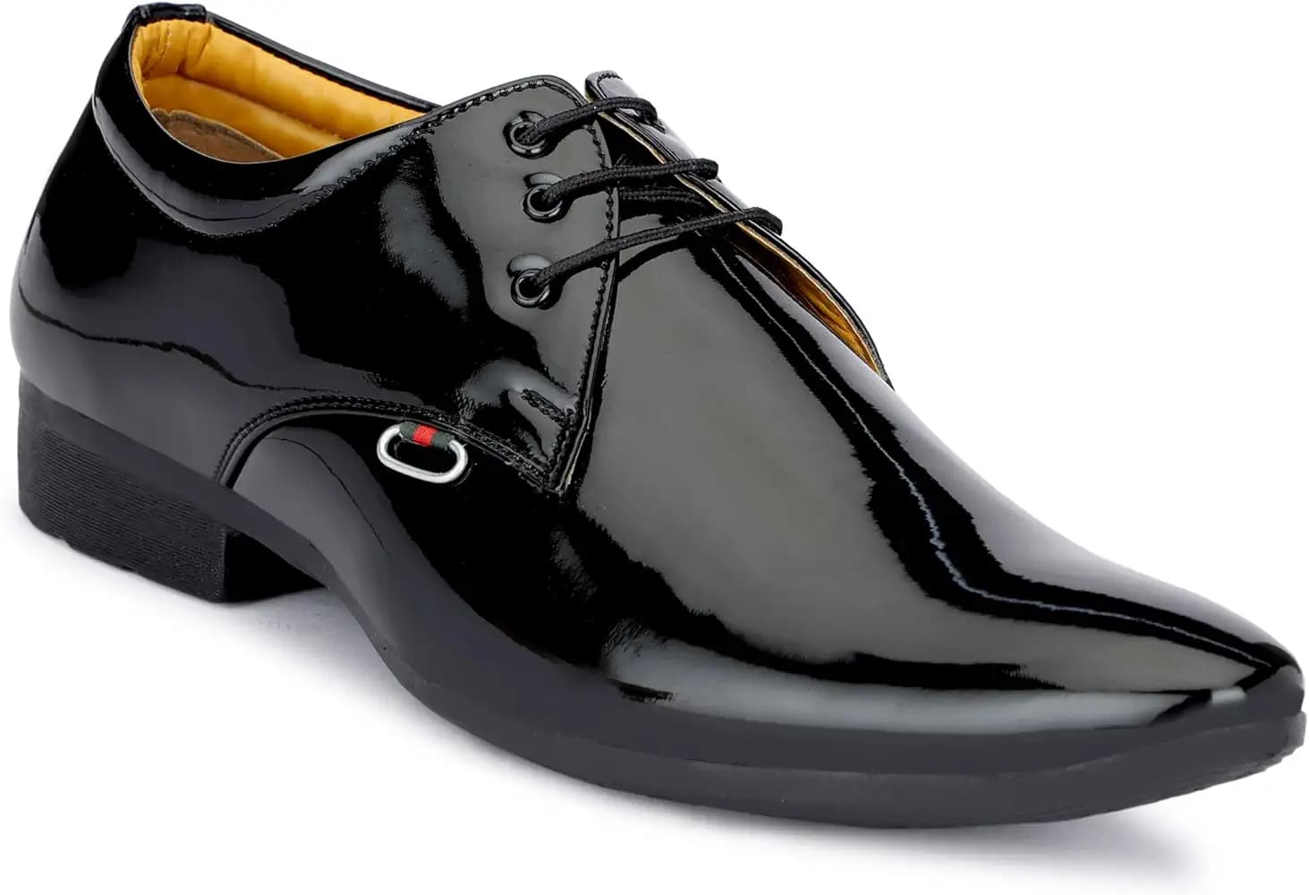 GAUTAMFIT Men's Formal Classic Derby Lace-Up Formal Shoes for Office, Party,Wedding | Dress Shoes | Extra Cushioning Insole | Lightweight & Comfortable Shoes