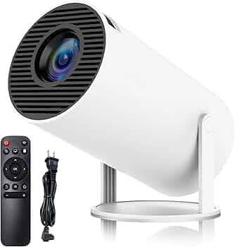 Portable Mini Projector, 4K 1080P Full HD Projector, Support Video Projector, WiFi 5G BT 5.0, Cinema Projector 180° Can Be Rotated, Android 11, Compatible with TV Stick for Adult's, Home Cinema, Compatible with Smartphone/Laptop/PS4/Firestick