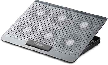 RAEGR RapidCool 900 Aluminium Laptop Cooling Pad | Two USB Port| with Multi-Angle Adjustment & Adjustable wind speed, Metal Support | Foldable Anti-Skid Baffle | Compatible with Laptops Upto 17-inches