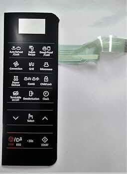 Able MC28H5013 Microwave Oven Membrane Keypad (Black)