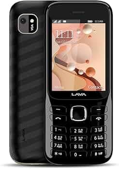 Lava Gem 2025 Dual Sim Keypad Phone (2.8" Display, Camera & Flash) | 2575mAh Smart AI Powerful Battery | Wireless FM & Recording | Stereo Speakers | Call Recording (Black Gold)