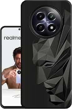 VIDO Silicone Exclusive Soft Back Case Cover for Realme 12 5G / Realme 12X 5G / Realme C65 5G/ Realme 13 5G(Shock Proof |360 Degree Complete Protection),Black