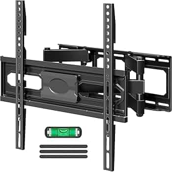 MOUNTUP TV Wall Mount for 26-65 Inch Flat Curved LED LCD Screen TVs Full Motion TV Mount, Tilt Swivel Extension Wall Mount TV Bracket with Dual Articulating Arms, Max VESA 400x400mm, Holds up to 99lbs