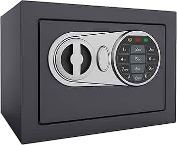 Gobbler Digital Electronic Safe Locker/Box for Home and Office for Jewellery Money Valuables (Dark Grey) [GS170ND]