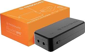 RESONATE RouterUPS® Micro | Original Router UPS for 12V WiFi Router & Modem | Uninterrupted Power Backup Upto 4 Hours During Powercut | Compact Mini UPS with Intelligent Charging