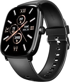 Boat Ultima Regal w/ 2.01”(5.10 cm) Crystal-Clear AMOLED Display, 1000 NITS Brightness,Premium Metal Body, Functional Crown, 100+ Sports Modes, Fitness Smart Watch for Men & Women (Active Black)