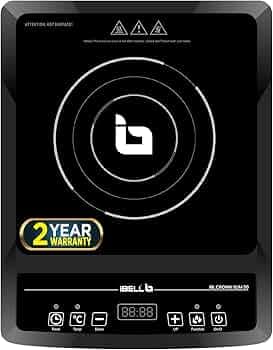 IBELL SLIM50 Induction Cooktop, 2000W, BIS Certified, LED Display, 2 Yr Warranty, Auto Shut-Off, Over Heat Protection (Black)