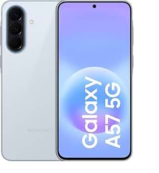Samsung Galaxy A57 5G (Awesome Icyblue, 12GB RAM, 256GB Storage), Agentic AI, Triple Camera with Nightography Video, 2 Days Battery Life, 6 Gen OS Upgrades, IP68, 6.9mm Sleek, with No Cost EMI