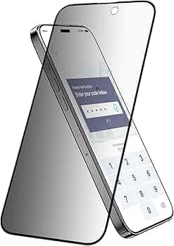 StillerSafe Brand - Eye + Face Skin Protection AntiGlare 5D Tempered Glass for iPhone 16 & 15 Blue Light Blocking Micro Louvre ABCS Glass with light privacy. Keep Your Skin/Eyes Safe