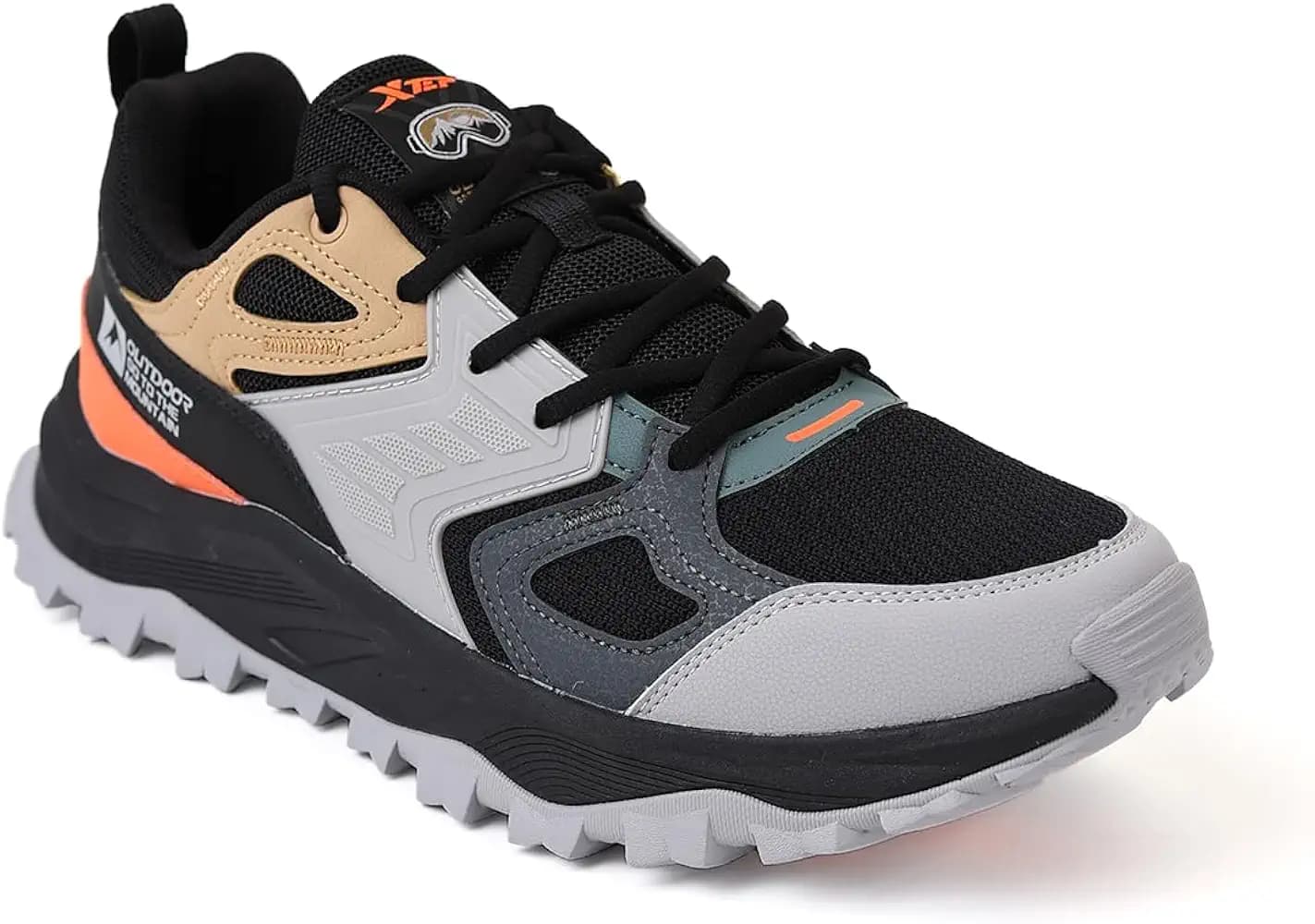 XTEP Mens Feather Foam Midsole Lightweight Open FTW Shoe I Soft Cube Cushioning I High Rebound I Stable Support I Outdoor Comfort I Sports Footwear