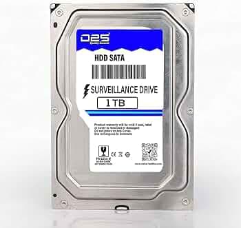 D25 Video 1TB Hard Disk for Hikvision (DS-7108HGHI-K1) 8 Channel DVR | 1TB Hard Disk for 8 Channel CCTV Camera DVR | 1TB Surveillance Hard Disk